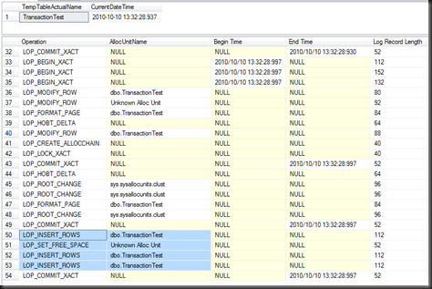 TableLogging